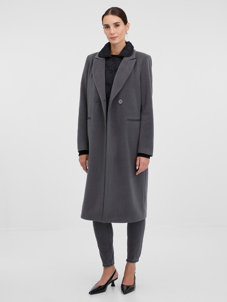 Orsay Šedý dámský kabát ORSAY