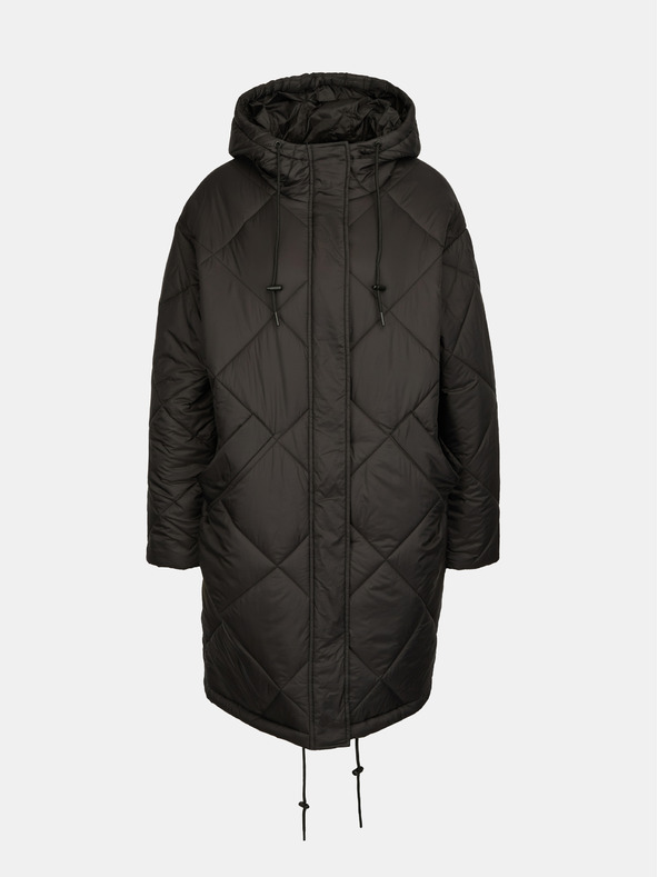 Orsay Černý dámský prošívaný kabát ORSAY