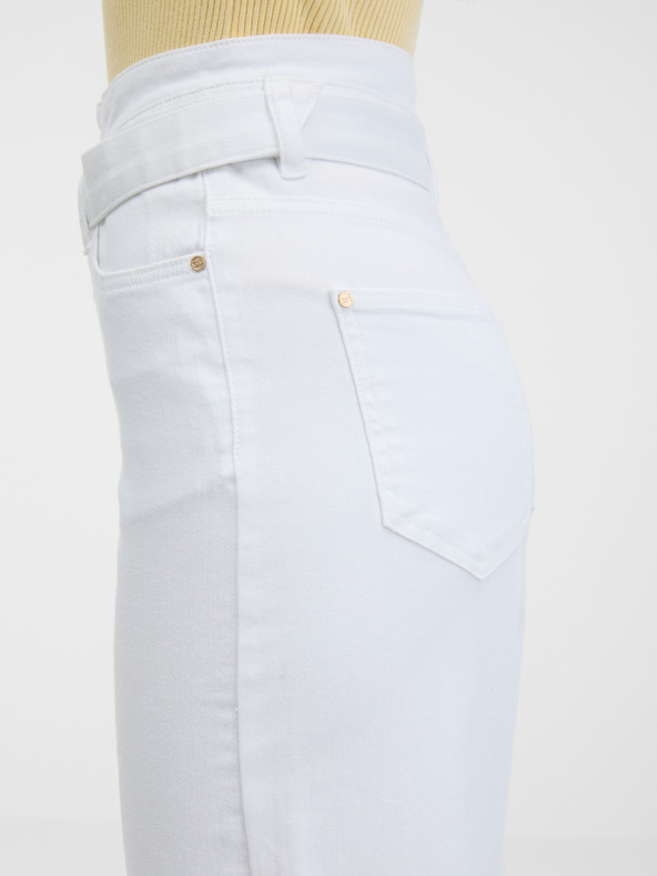 Orsay Bílé dámské široké džíny ORSAY