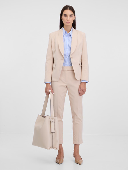 Orsay Krémové dámské kalhoty ORSAY