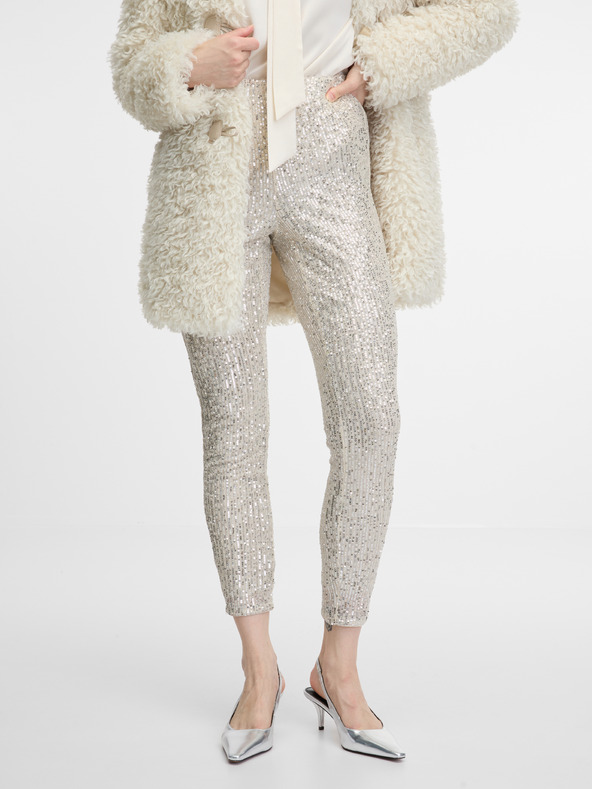 Orsay Krémové dámské legíny ORSAY