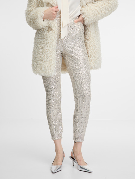 Orsay Krémové dámské legíny ORSAY