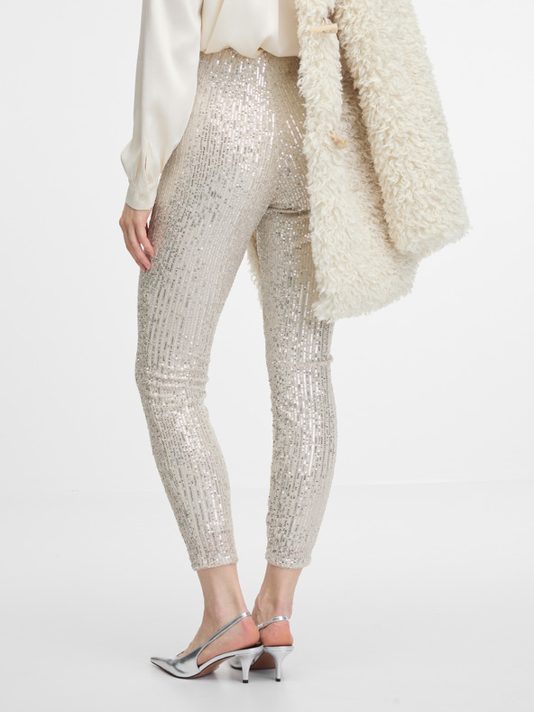 Orsay Krémové dámské legíny ORSAY