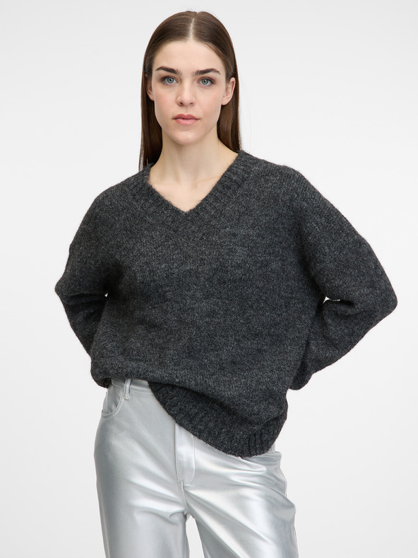 Orsay Tmavě šedý dámský svetr ORSAY