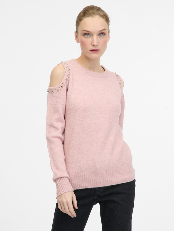 Orsay Světle růžový dámský svetr ORSAY