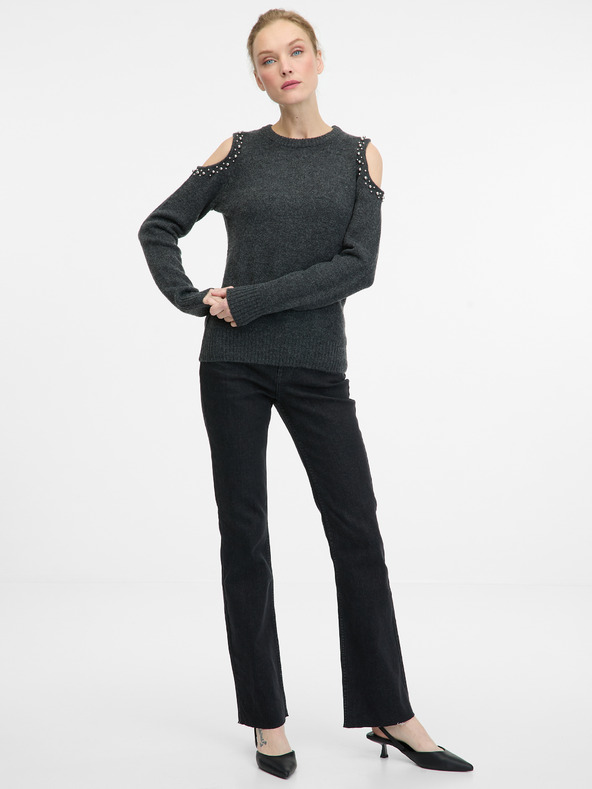 Orsay Tmavě šedý dámský svetr ORSAY