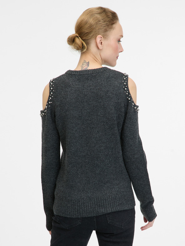 Orsay Tmavě šedý dámský svetr ORSAY