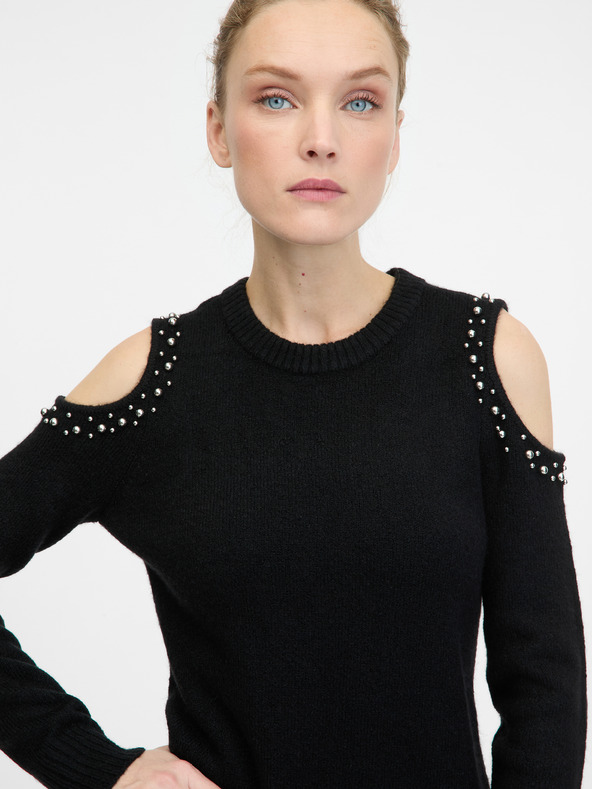 Orsay Černé dámské svetrové šaty ORSAY