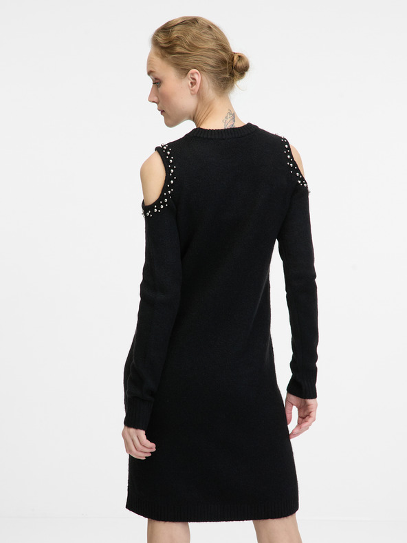 Orsay Černé dámské svetrové šaty ORSAY