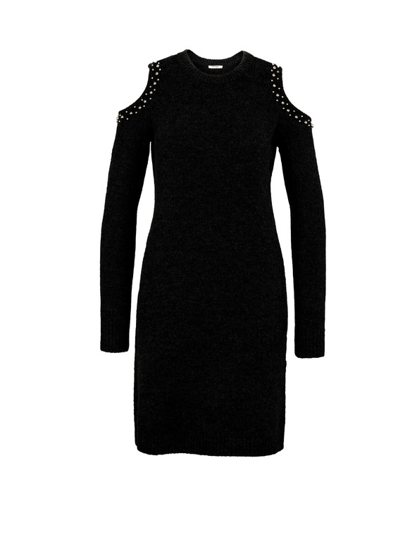 Orsay Černé dámské svetrové šaty ORSAY