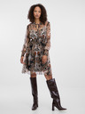 Orsay Hnědé dámské vzorované šaty ORSAY