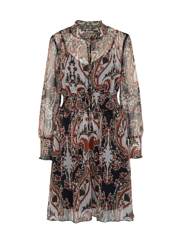 Orsay Hnědé dámské vzorované šaty ORSAY