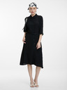 Orsay Černé dámské košilové šaty ke kolenům ORSAY