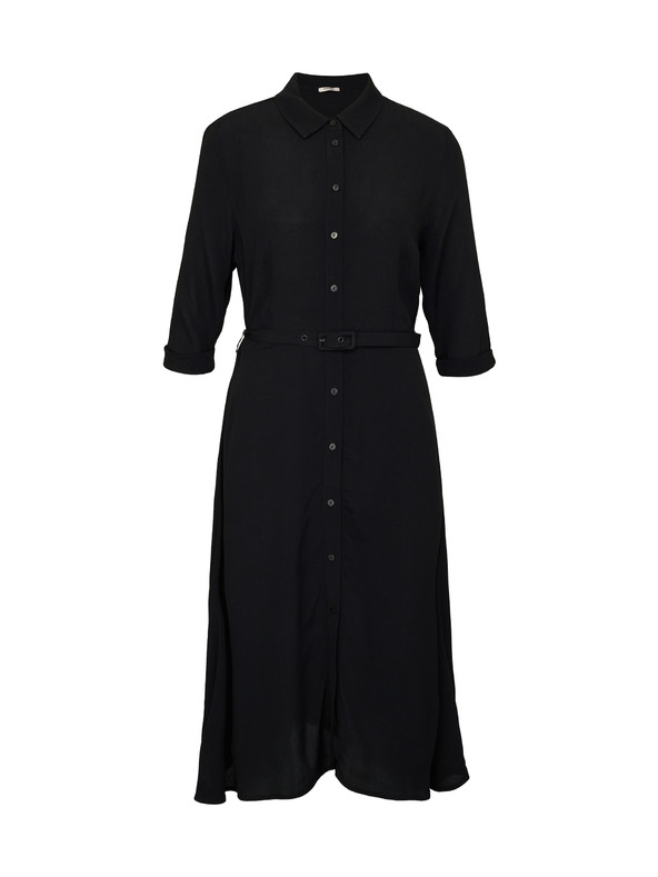 Orsay Černé dámské košilové šaty ke kolenům ORSAY