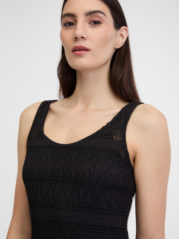 Orsay Černé dámské midi šaty ORSAY