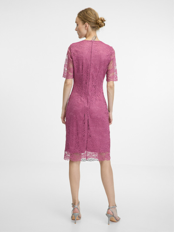 Orsay Růžové dámské šaty ke kolenům ORSAY