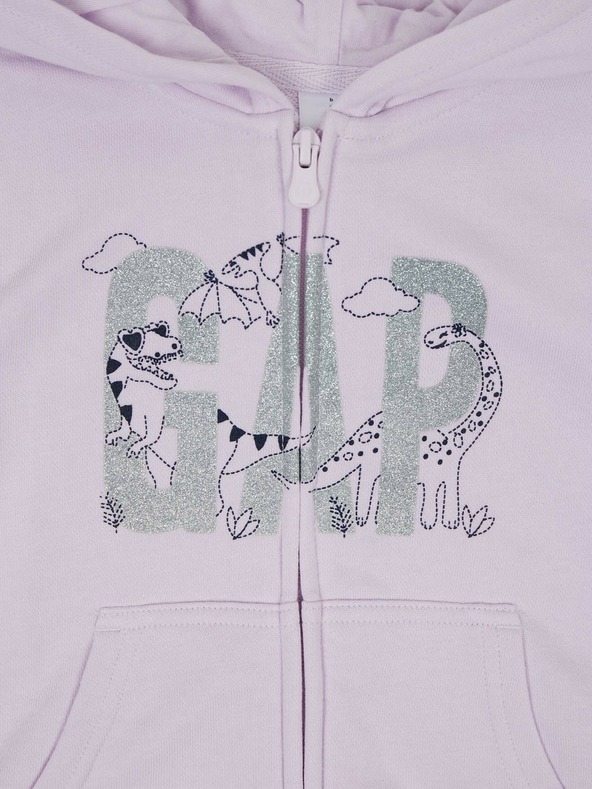 GAP Baby mikina na zip a s kapucí GAP