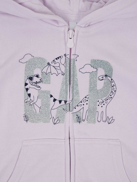 GAP Baby mikina na zip a s kapucí GAP