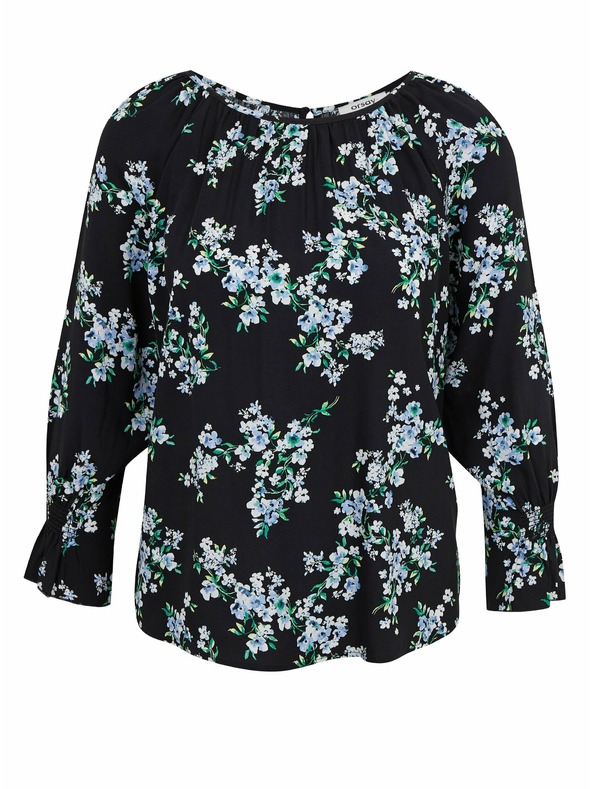 Orsay Černá dámská květovaná halenka ORSAY