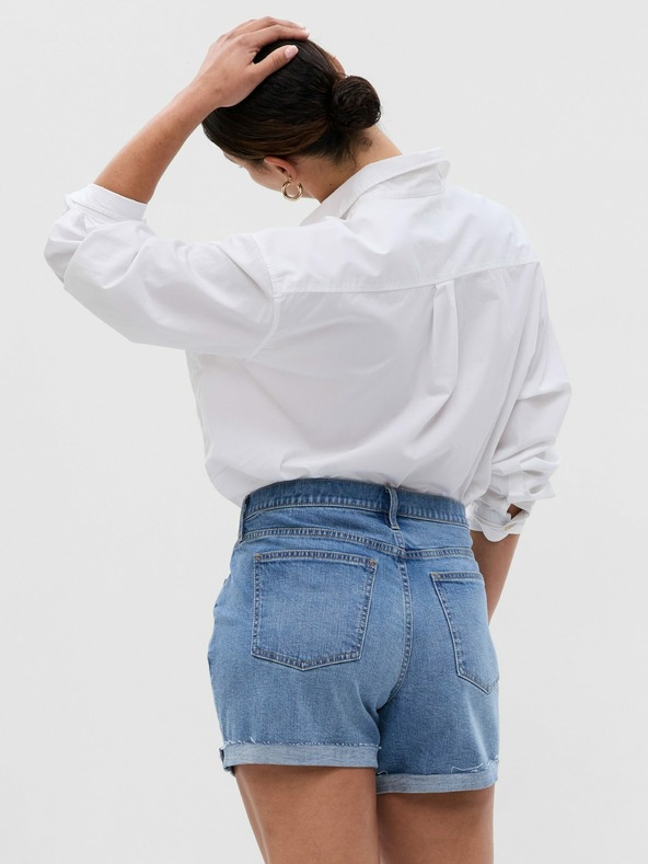 GAP Džínové kraťasy girlfriend mid rise GAP