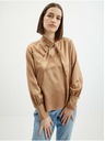 Orsay Světle hnědá dámská saténová halenka ORSAY