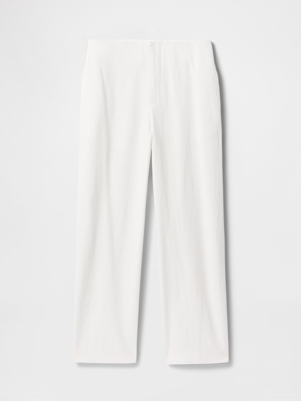 GAP Lněné kalhoty Straight GAP