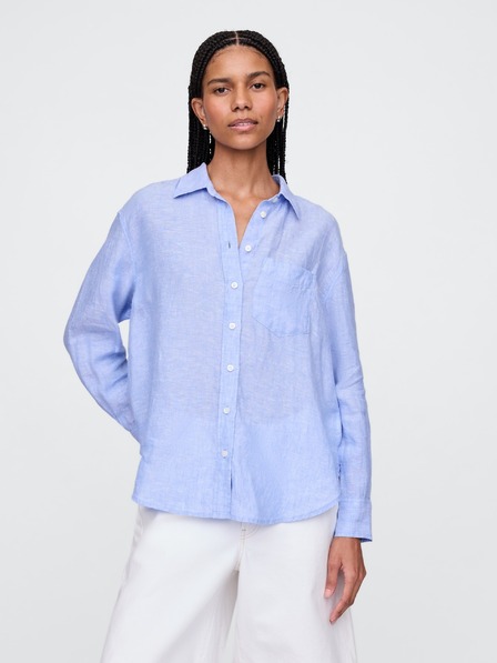 GAP Lněná oversize košile Big Shirt GAP