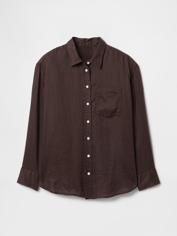 GAP Lněná oversize košile Big Shirt GAP