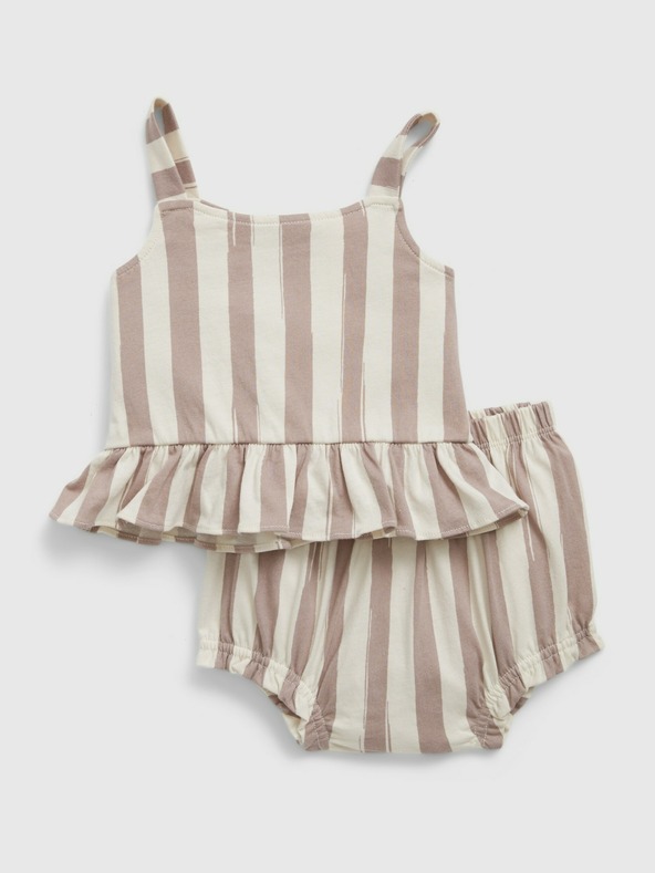 GAP Baby pruhovaný set peplum GAP