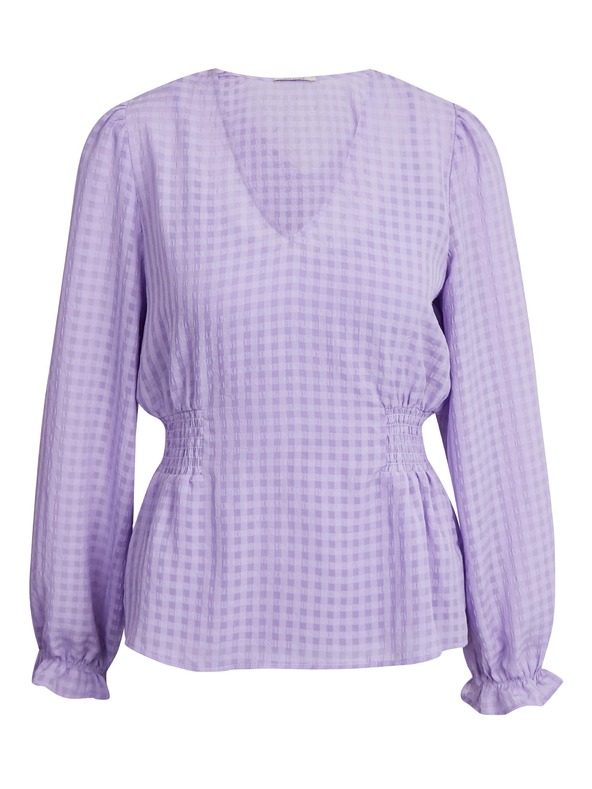 Orsay Světle fialová dámská kostkovaná halenka ORSAY
