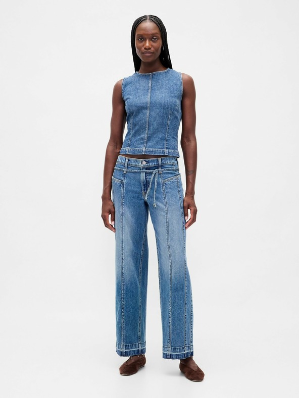 GAP Džínový crop top GAP