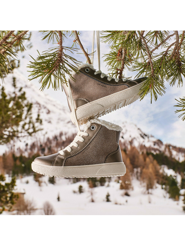 Geox Béžová dívčí kotníková obuv Geox Theleven Girl B AB