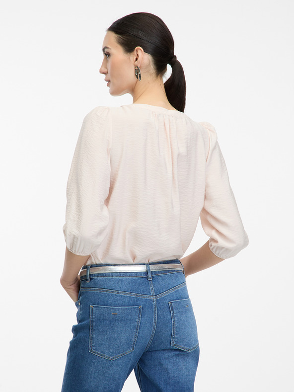 Orsay Světle růžová dámská halenka s tříčtvrtečním rukávem ORSAY