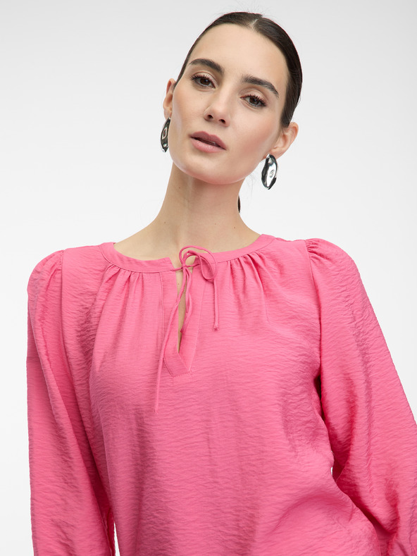 Orsay Růžová dámská halenka s tříčtvrtečním rukávem ORSAY