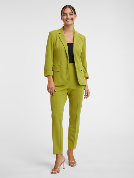 Orsay Zelené dámské kalhoty ORSAY