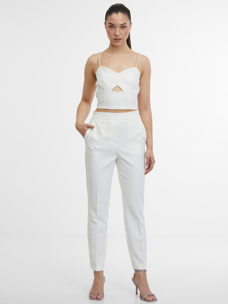 Orsay Krémové dámské kalhoty ORSAY