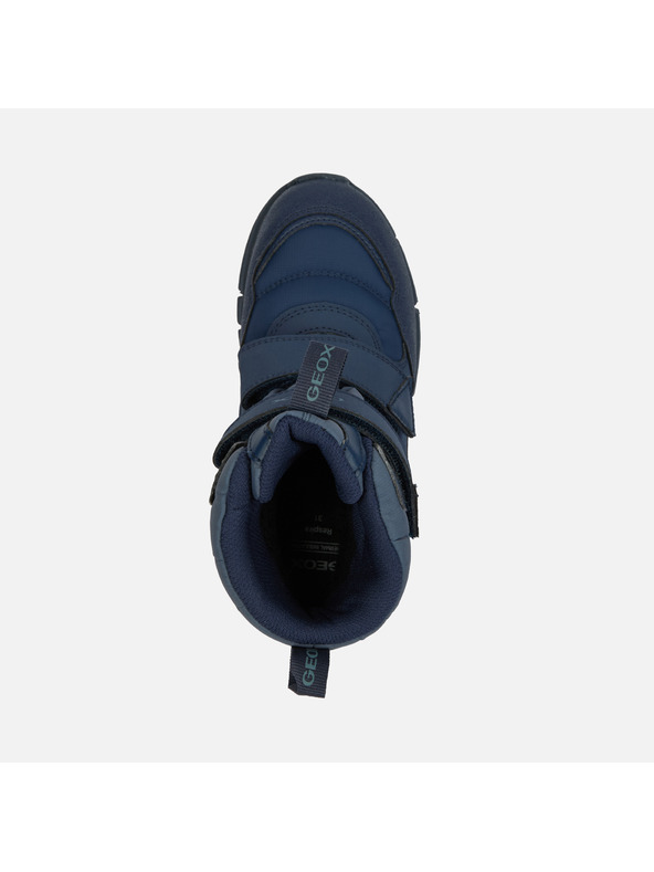 Geox Tmavě modrá chlapecká zimní obuv Geox Flexyper Boy B ABX