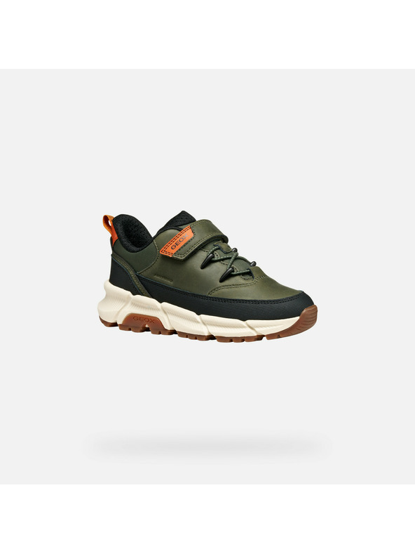 Geox Khaki chlapecké tenisky Geox Flexyper Plus