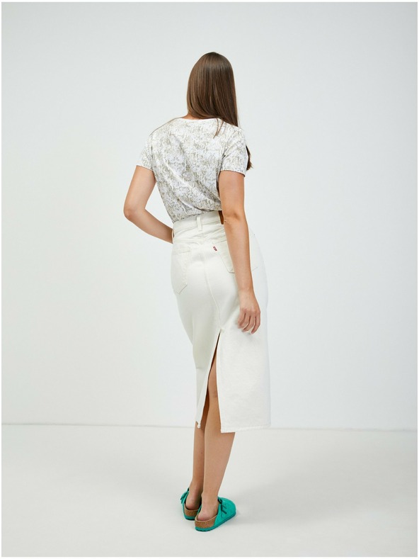 Orsay Bílo-béžové tričko se zvířecím vzorem ORSAY