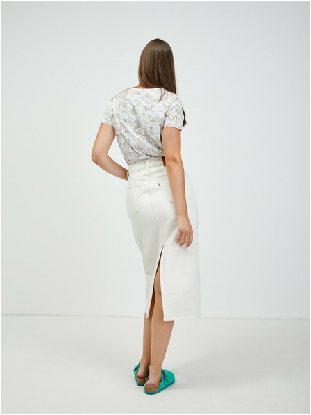 Orsay Bílo-béžové tričko se zvířecím vzorem ORSAY