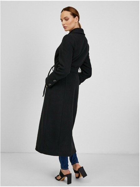 Orsay Černý dámský zimní kabát s příměsí vlny ORSAY
