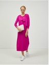 Orsay Tmavě růžový krátký kardigan s tříčtvrtečním rukávem ORSAY