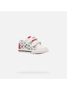 Geox Bílé dívčí tenisky Geox Kilwi