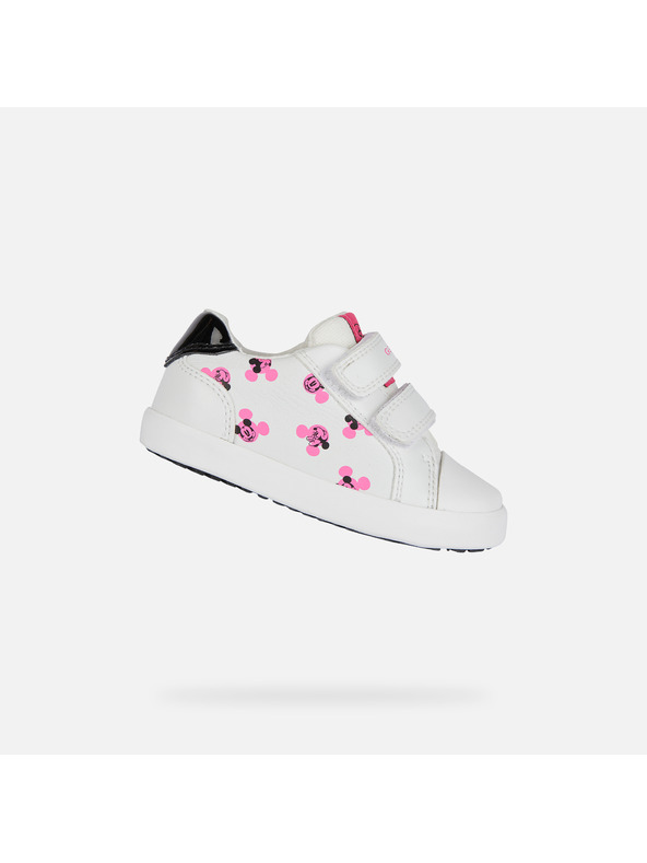 Geox Bílé dívčí tenisky Geox Kilwi