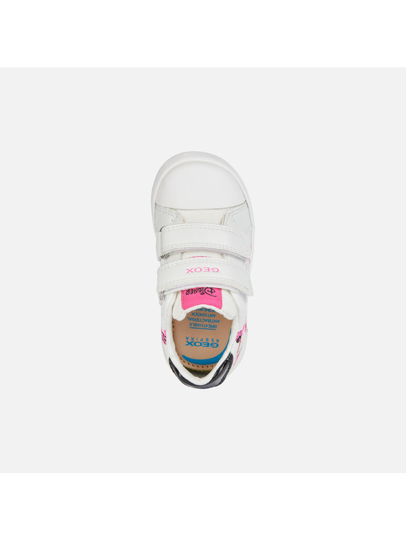 Geox Bílé dívčí tenisky Geox Kilwi