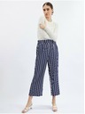 Orsay Tmavě modré dámské pruhované culottes kalhoty ORSAY