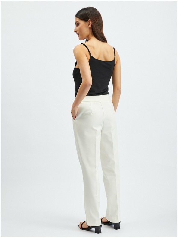 Orsay Bílé dámské kalhoty ORSAY