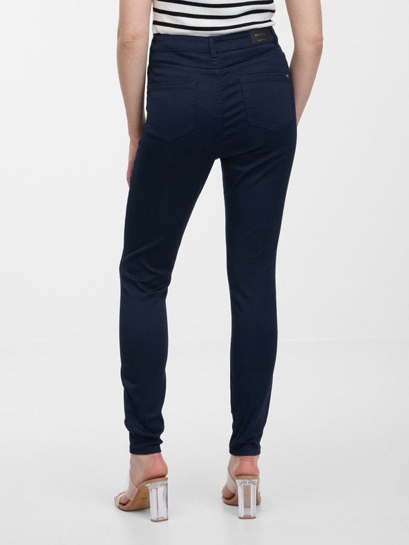 Orsay Tmavě modré dámské kalhoty ORSAY