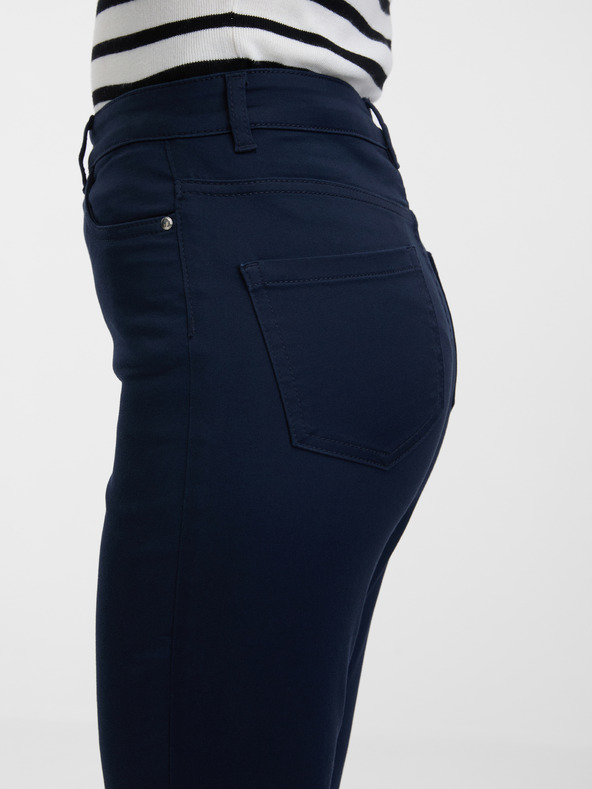 Orsay Tmavě modré dámské kalhoty ORSAY