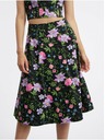 Orsay Černá dámská květovaná sukně ORSAY